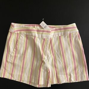 LOFT Multicolor Striped Shorts